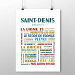 affiche Saint-Denis les quartiers 2