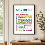 Affiche de Montreuil les quartiers