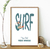 Affiche Surf Vieux-Boucau plage nord