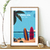 Affiche cap Breton - surf santocha