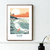 Affiche Surf Les Landes retro