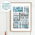 Affiche Les mots de l'escrime bleu sticker