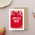 Carte joyeux noël rouge