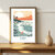Affiche surf retro Charente Maritime