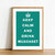 Affiche Keep calm and drink muscadet