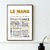 affiche Le Mans les choses à faire 2