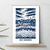 affiche Auray Saint Goustan Blue