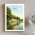 Affiche Malansac Moulin Neuf aquarelle