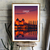Affiche Combourg Le Lac Tranquille La Nuit