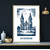 affiche Bain de Bretagne Bleue