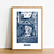 Affiche saint-Malo Bleue