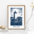 Affiche Le Conquet Bleue
