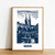 Affiche Quimper bleue