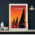 affiche Les Sables d'olonne la nuit voiliers