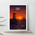 affiche Les Sables d'Olonne le phare rouge