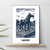 affiche Landivisiau la statue du cheval bleue