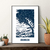 affiche Noirmoutier plage Bleue