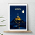affiche Le Mont saint Michel la nuit
