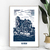 affiche Le mans gravure bleue