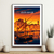 affiche Sanary sur mer la nuit