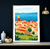 affiche LE SUD Paysage Ville et Mer