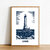 Affiche La hague Bleue