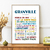 affiche Granville les quartiers