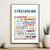 affiche Strasbourg quartiers
