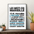 affiche Les mots de Marseille noir et bleu