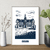 affiche Poitiers bleu