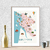 affiche Carte de la charente Maritime