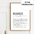 affiche mamie personnalisable