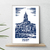 affiche Toulouse Gravure Basilique Saint Sernin