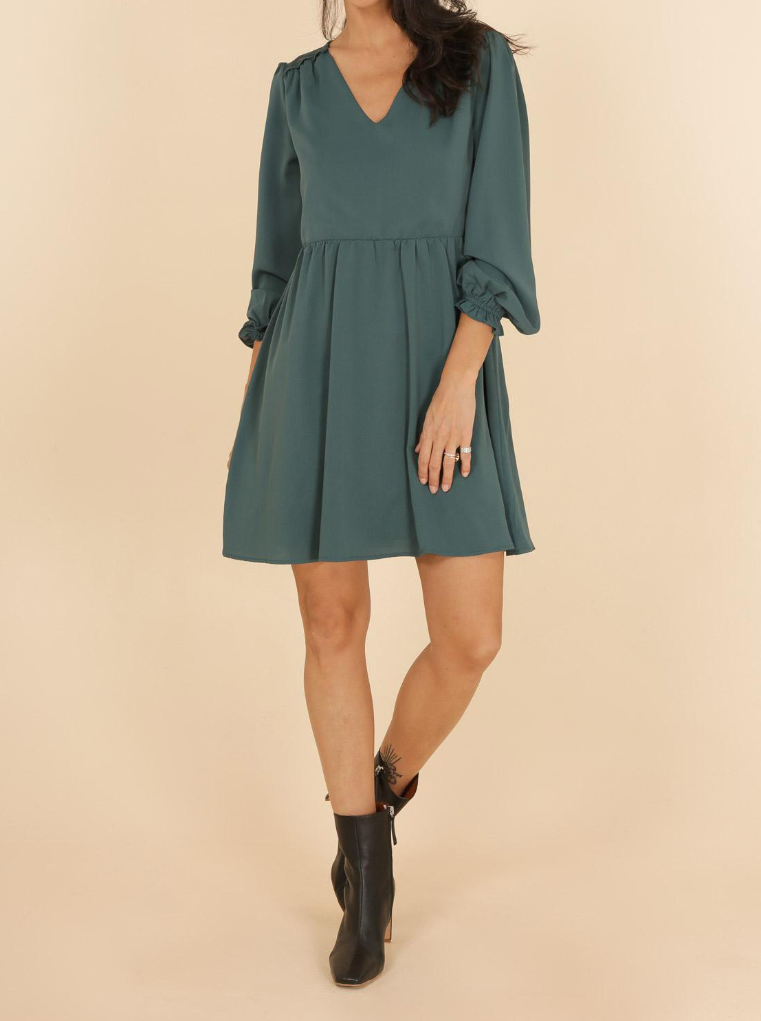 Robe Flora Verte