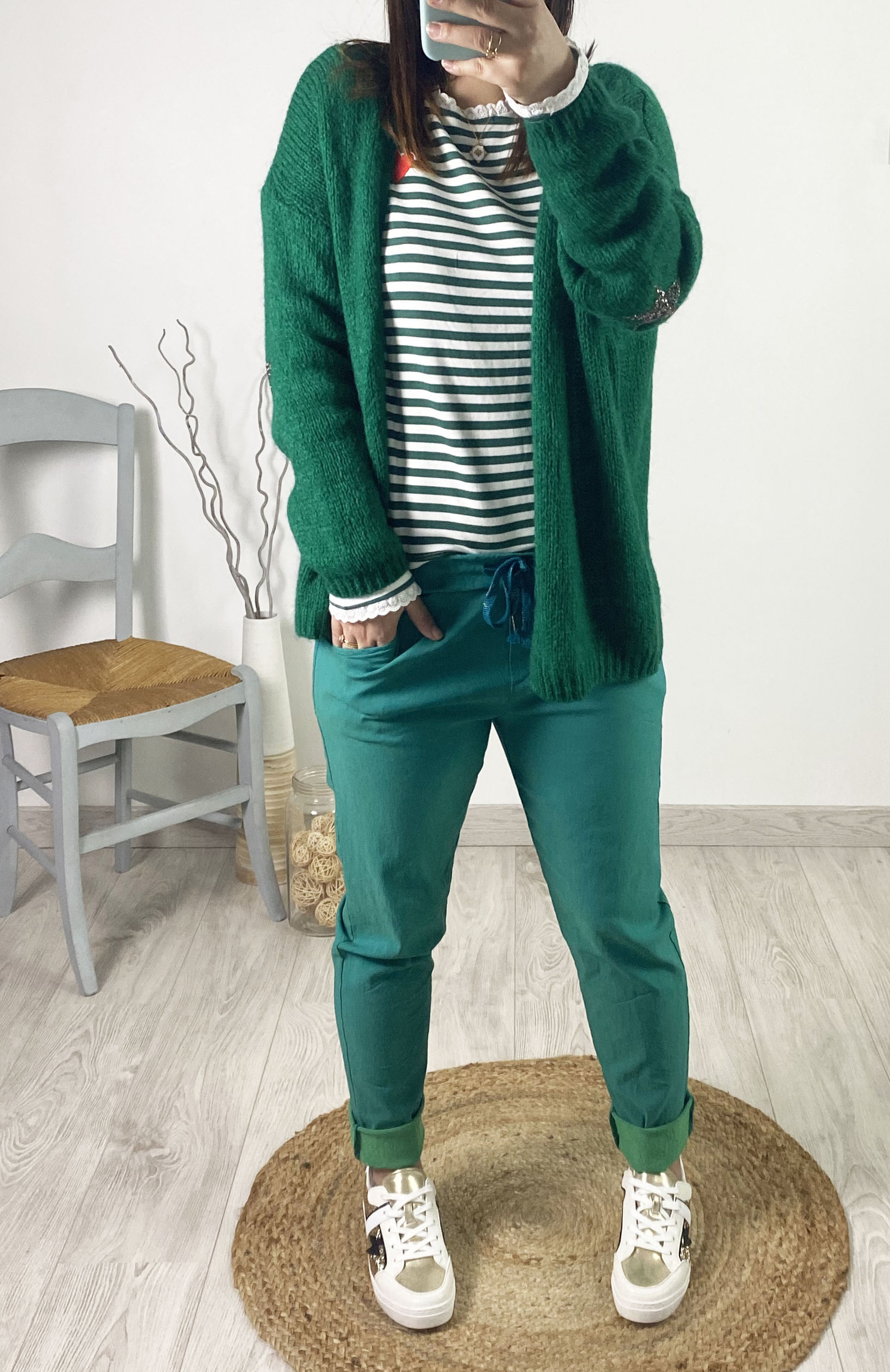 bonnie_bonnieandcie_Gilet-Laine_Mohair_Vert_Étoile_coude_Paola_doux_maille