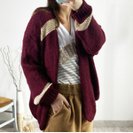 bonnie_gilet_cardigan_doré_bordeaux_tendance_original