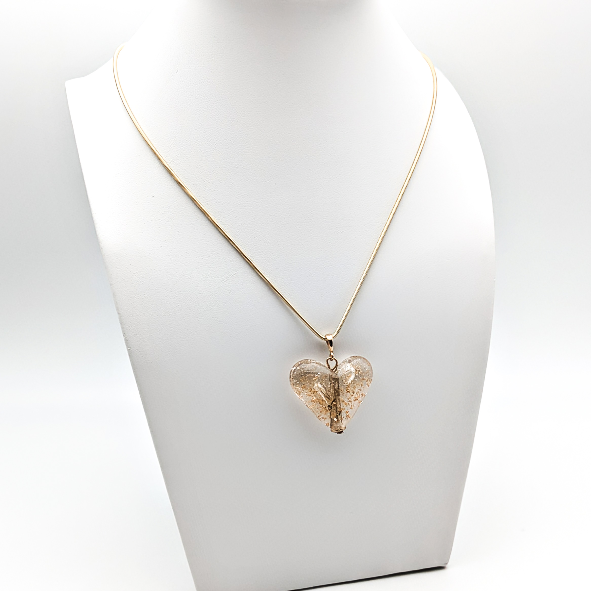 Collier one coeur 2.5 x 2 cm
