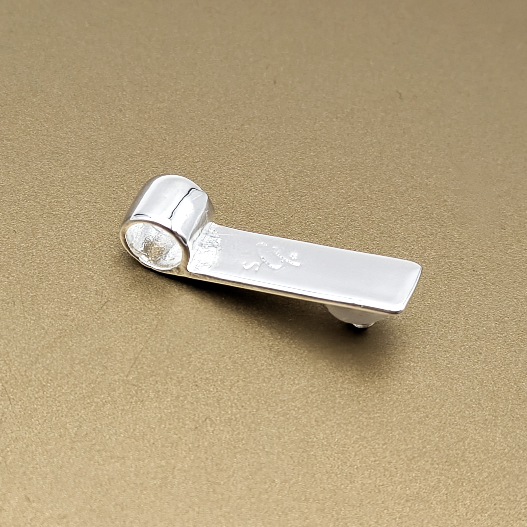 Support de perle pour pendentif finition argentée 2