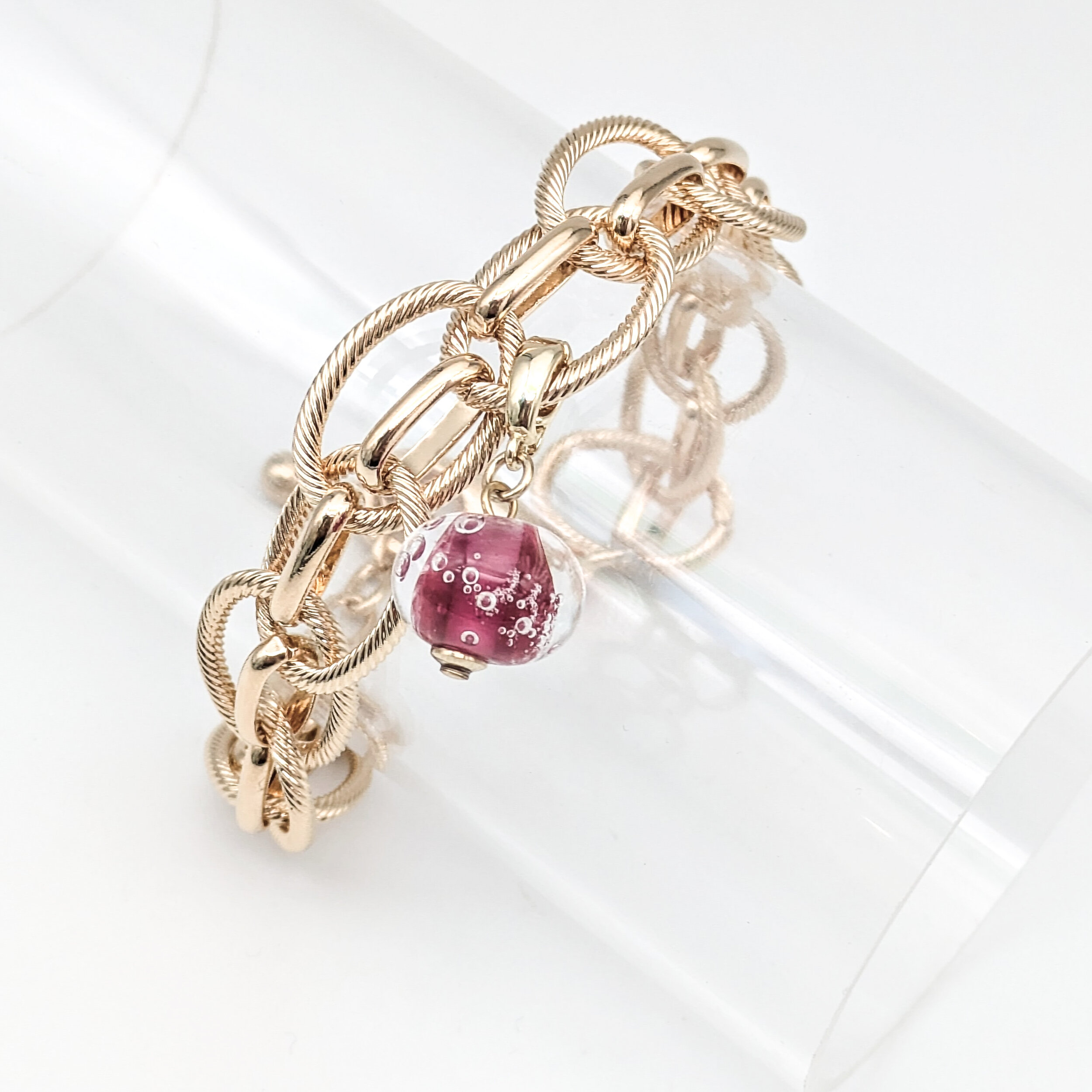 Bracelet oval ray 3 bulle de grenadine.2