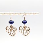 Boucles d'oreilles bleu - Sébastien Garrigue