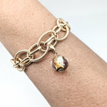 Bracelet oval ray 3 caramel dautomne.3