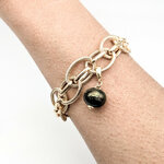 Bracelet oval ray 3 forêt dor.3