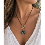 Collier Y jardin démeraude