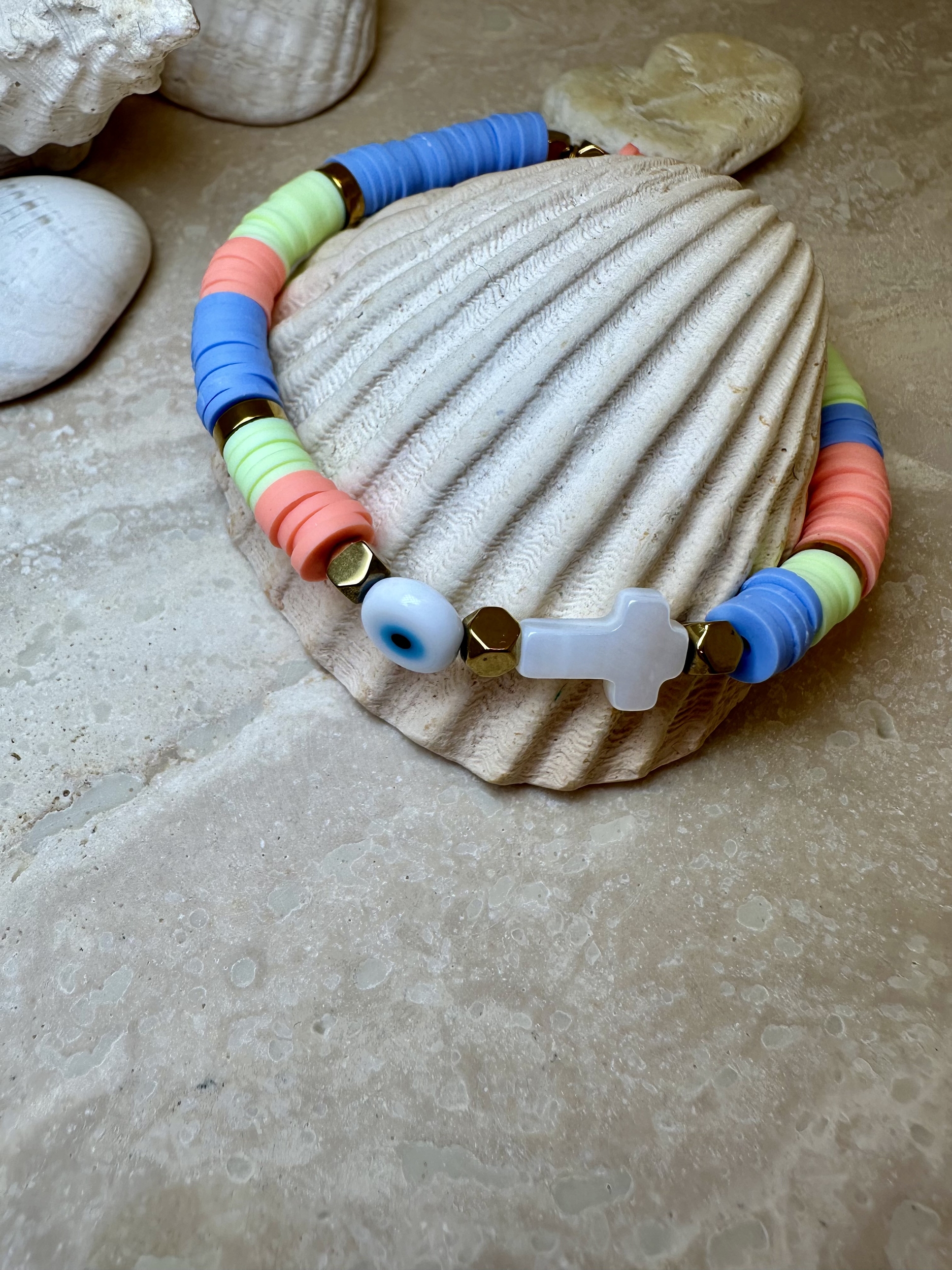 Bracelet en perle colorés pour homme