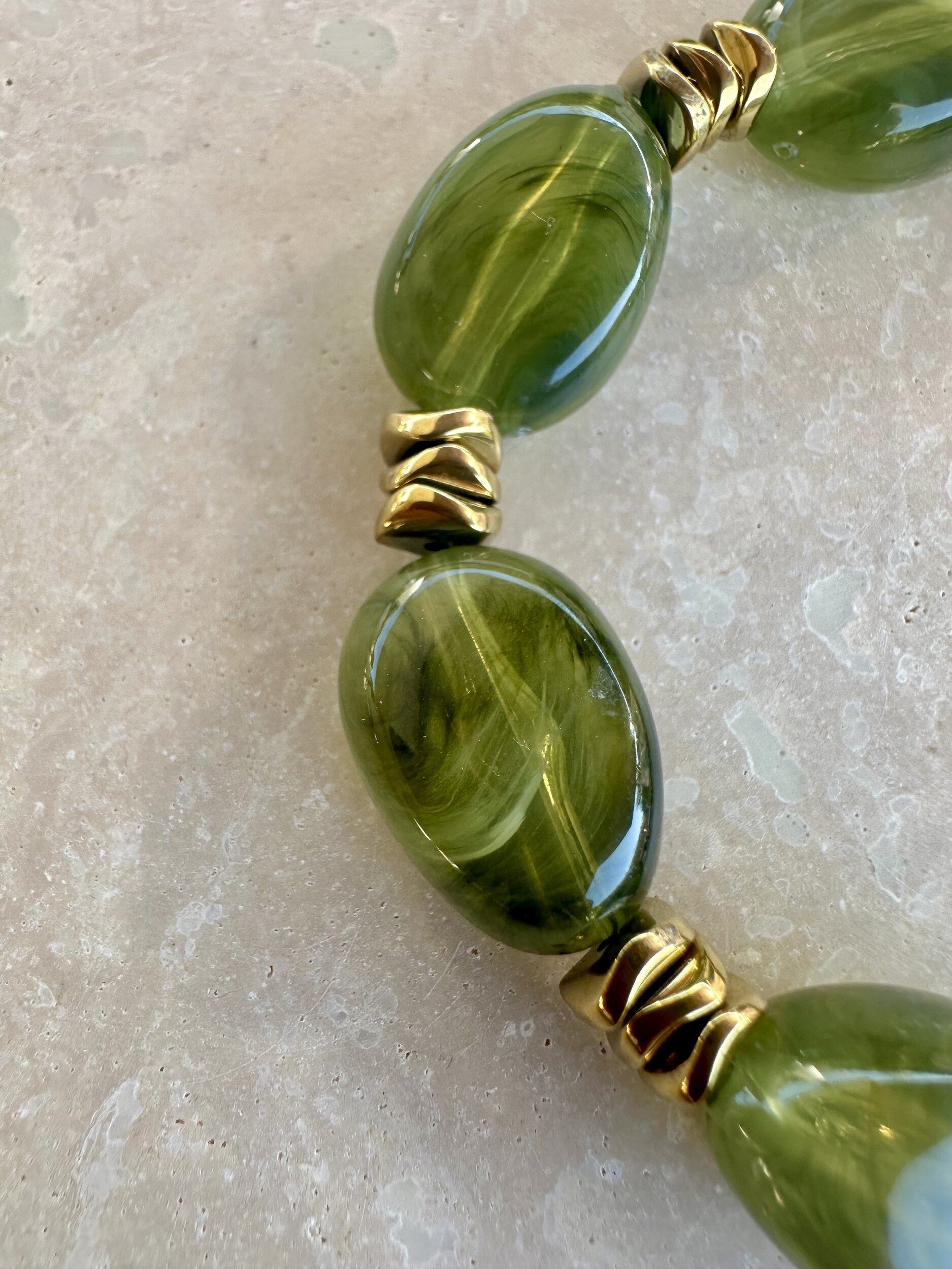 Bracelet Influence Maryva en perle kaki