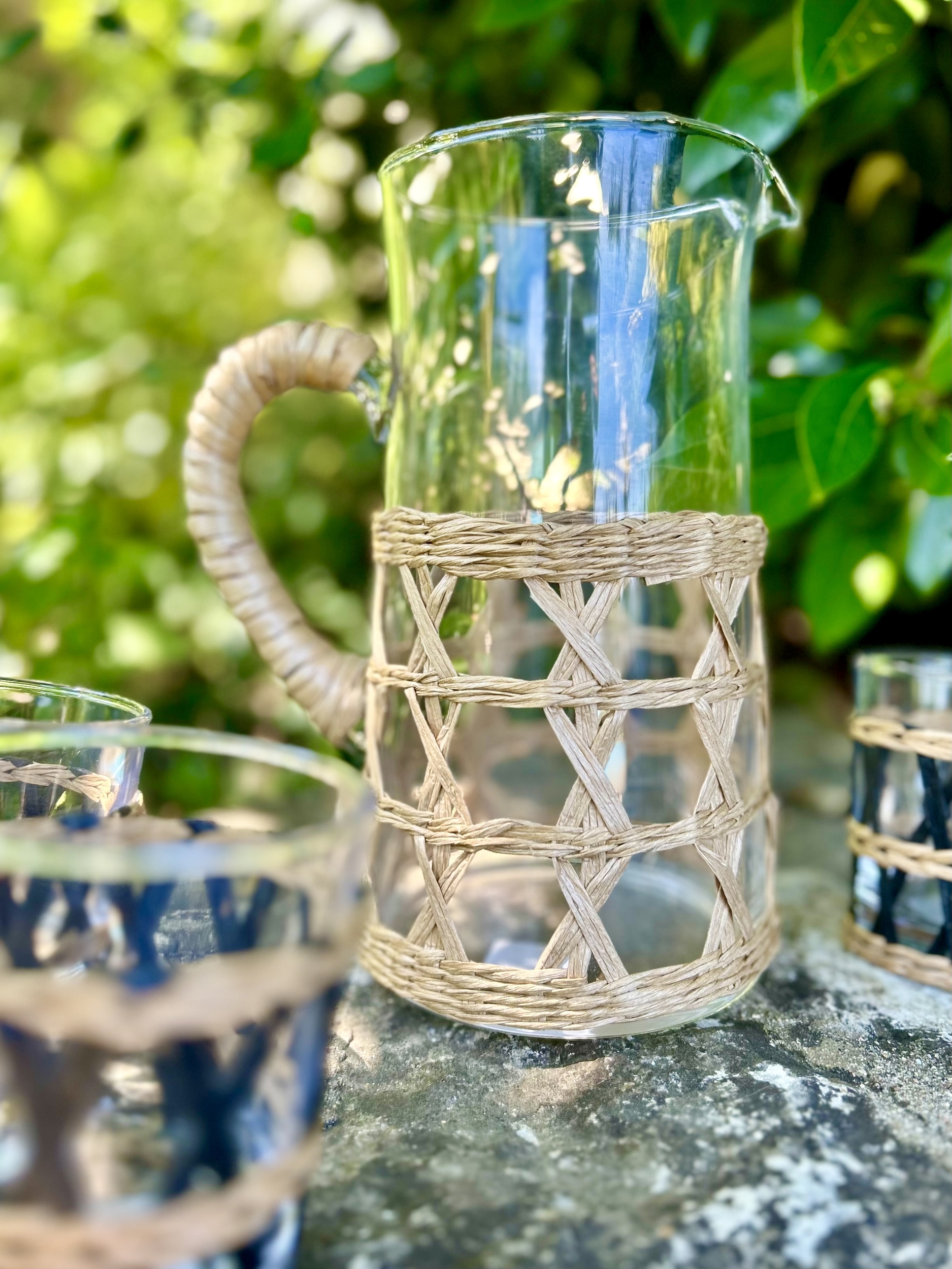 Carafe en rotin naturel et pas cher, concept store influence maryva