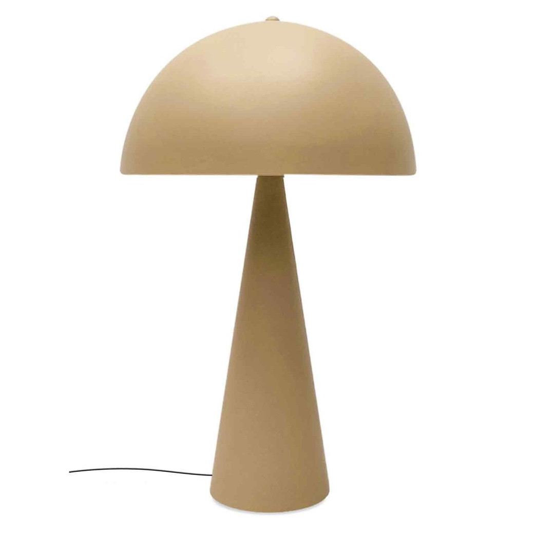 Lampe beige, lampe champignon pas cher, grande lampe originale bohème chic, grande lampe à poser