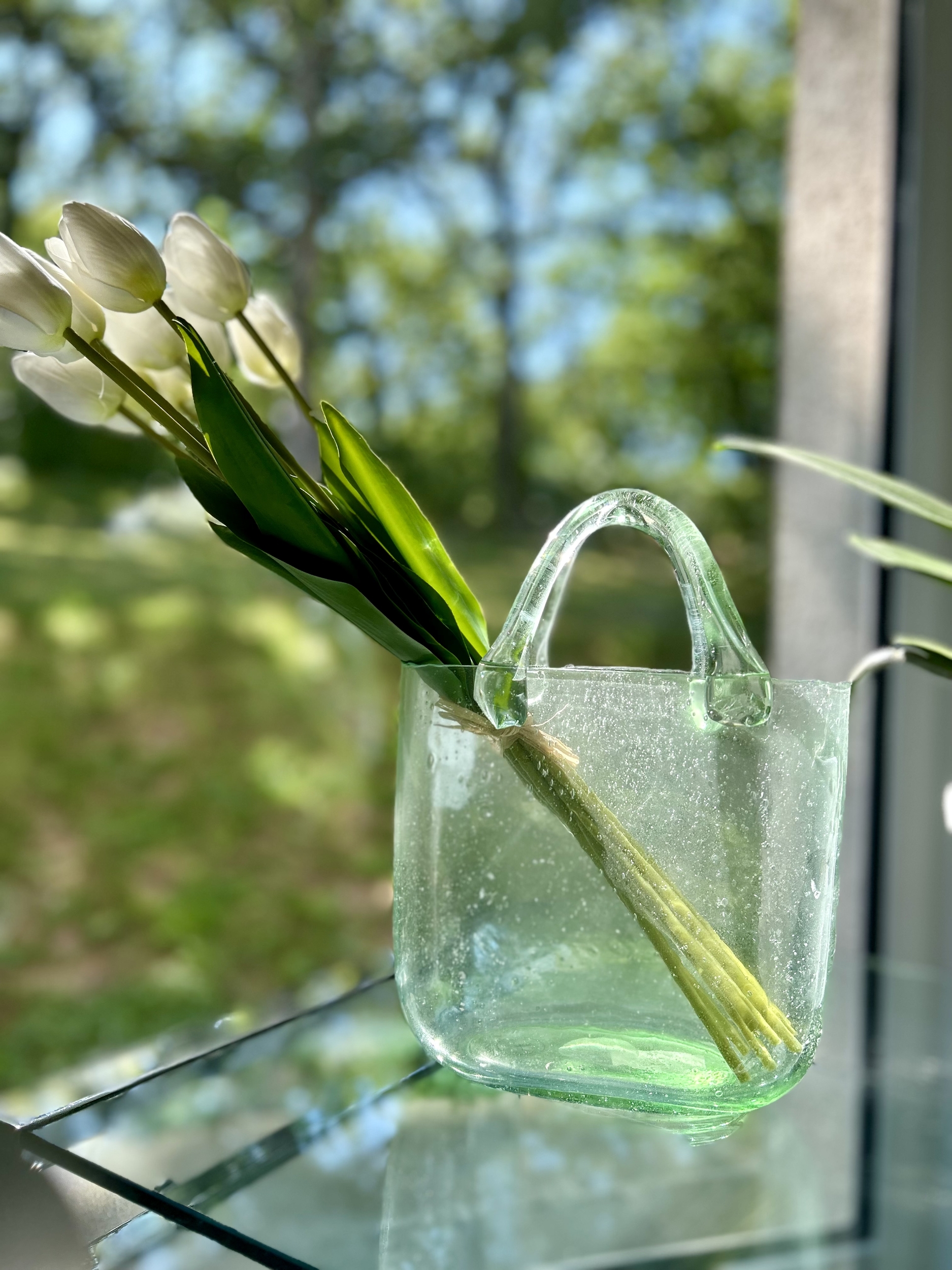 Vase en forme de sac à main