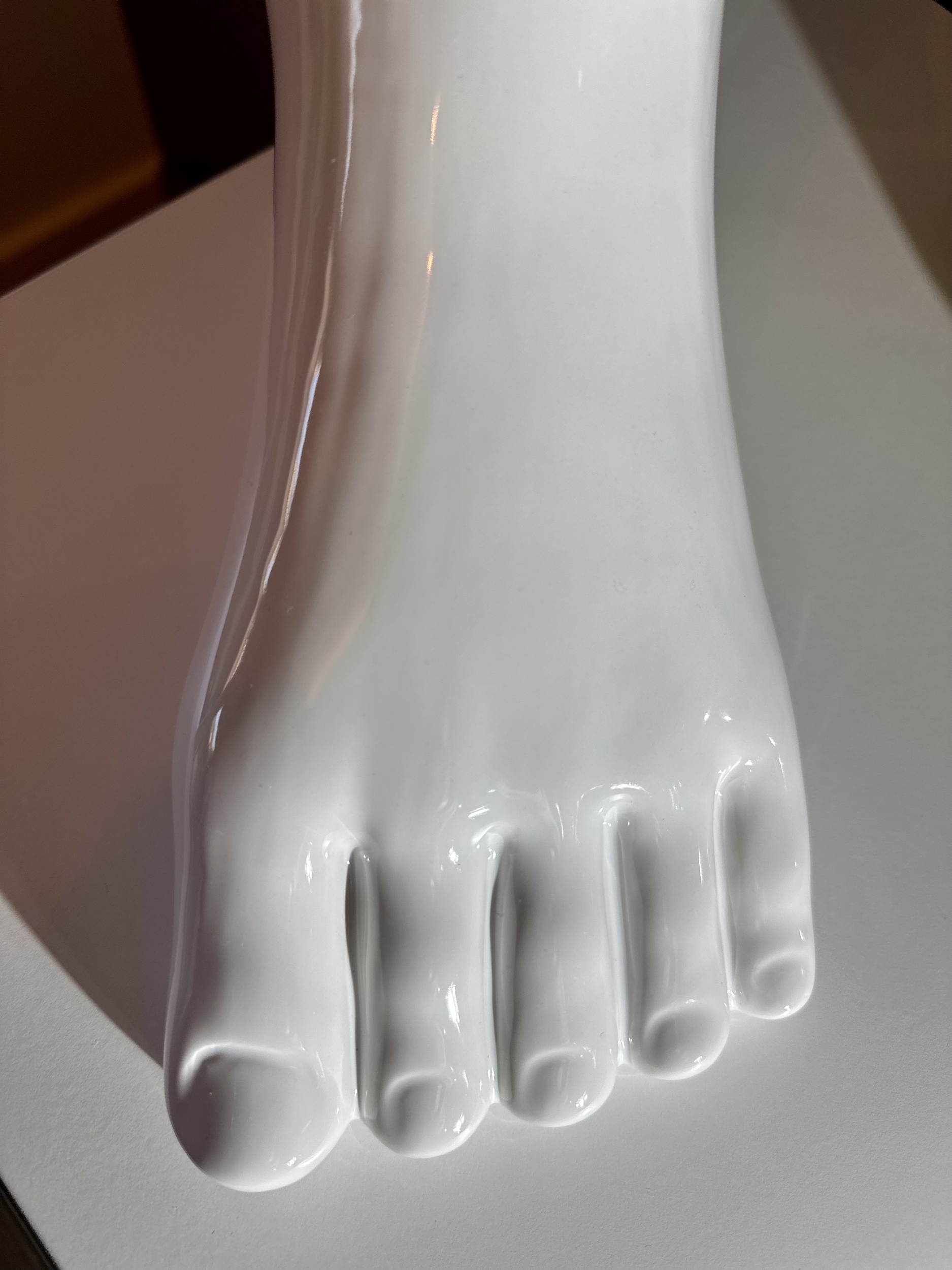 Vase pied blanc très design