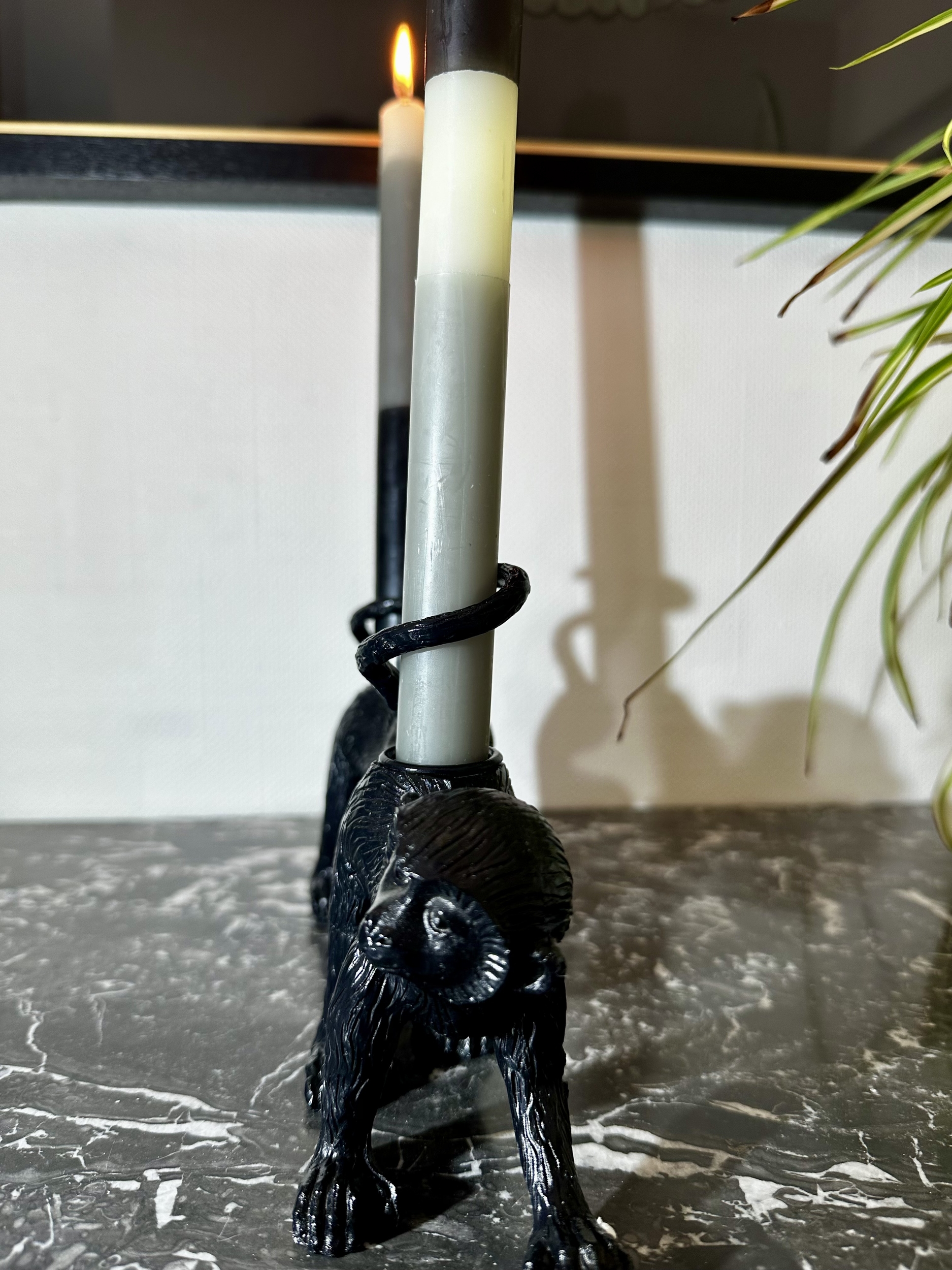 Bougeoir à petit prix à offrir, idée cadeau originale pour une crémallière bougeoir en forme de singe pour une décoration originale